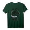 Jurassic Park Slashed White Glow T-Rex Logo T-Shirt - Lizenziertes Dinosaurier-Design für Fans