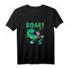 Kinder Dinosaurier T-Shirt zum 6. Geburtstag - Niedliches Dino T-Rex Roar Geschenk für Jungen und Mädchen