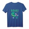 Kinder Dinosaurier T-Shirt zum 6. Geburtstag - Niedliches Dino T-Rex Roar Geschenk für Jungen und Mädchen