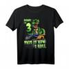 3 Jahre alter Jungen Geburtstag Shirt mit Dinosaurier Trex und Monster Truck - Perfektes Geschenk für Dino- und Monsterliebhaber
