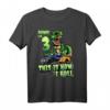 3 Jahre alter Jungen Geburtstag Shirt mit Dinosaurier Trex und Monster Truck - Perfektes Geschenk für Dino- und Monsterliebhaber