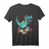 Kinder T-Rex Dinosaurier Comic Einschulung 2021 - Lustiges Schulkind T-Shirt für den ersten Schultag & Schultütenfüller