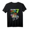 Kinder Geburtstagsshirt 7 Jahre Jungen Dinosaurier T-Rex - Lustiges Dino T-Shirt für Geburtstags- und Einschulungsgeschenke