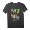 Kinder Geburtstagsshirt 7 Jahre Jungen Dinosaurier T-Rex - Lustiges Dino T-Shirt für Geburtstags- und Einschulungsgeschenke
