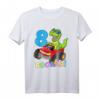 8 Jahre Junge Dino Shirt mit Monster Truck & T-Rex Motiv – Perfektes Geburtstagsshirt für Dino- und Truck-Fans