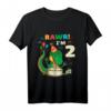 Kinder Rawr I'm 2 Dinosaur Geburtstags T-Shirt – Perfektes Dino-Themenparty-Outfit für 2-Jährige Jungen und Mädchen