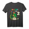 Kinder Rawr I'm 2 Dinosaur Geburtstags T-Shirt – Perfektes Dino-Themenparty-Outfit für 2-Jährige Jungen und Mädchen