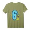 Kinder 6. Geburtstag T-Shirt Lustiger Dino mit T-Rex - Perfektes Geschenk für Dino-Fans, Geburtstagsfeier und Kinder Geburtstag