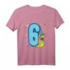 Kinder 6. Geburtstag T-Shirt Lustiger Dino mit T-Rex - Perfektes Geschenk für Dino-Fans, Geburtstagsfeier und Kinder Geburtstag