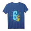 Kinder 6. Geburtstag T-Shirt Lustiger Dino mit T-Rex - Perfektes Geschenk für Dino-Fans, Geburtstagsfeier und Kinder Geburtstag