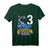 Kinder 3rd Birthday Shirt - Dinosaurier T-Rex Geburtstagsshirt für kleine Geburtstagskinder, Jungen & Mädchen, Party Outfit für 3 Jahre