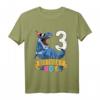 Kinder 3rd Birthday Shirt - Dinosaurier T-Rex Geburtstagsshirt für kleine Geburtstagskinder, Jungen & Mädchen, Party Outfit für 3 Jahre