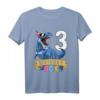 Kinder 3rd Birthday Shirt - Dinosaurier T-Rex Geburtstagsshirt für kleine Geburtstagskinder, Jungen & Mädchen, Party Outfit für 3 Jahre
