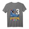 Kinder 3rd Birthday Shirt - Dinosaurier T-Rex Geburtstagsshirt für kleine Geburtstagskinder, Jungen & Mädchen, Party Outfit für 3 Jahre