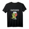 Vinodino Wein Cherie Saufi Saufi T-Rex Dinosaurier T-Shirt – Lustiges Weinliebhaber-Design für Dino- und Wein-Fans