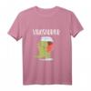 Vinodino Wein Cherie Saufi Saufi T-Rex Dinosaurier T-Shirt – Lustiges Weinliebhaber-Design für Dino- und Wein-Fans