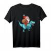 Santa Riding Dinosaurier T Rex - Lustiges Weihnachtshemd für Kinder, Dinosaurierliebhaber und Familiengeschenke für Weihnachten