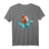 Santa Riding Dinosaurier T Rex - Lustiges Weihnachtshemd für Kinder, Dinosaurierliebhaber und Familiengeschenke für Weihnachten