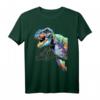 Jurassic World Rainbow T-Rex Portrait T-Shirt - Offiziell lizenziertes Dinosaurier Fanshirt
