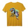 Jurassic World Rainbow T-Rex Portrait T-Shirt - Offiziell lizenziertes Dinosaurier Fanshirt