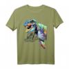 Jurassic World Rainbow T-Rex Portrait T-Shirt - Offiziell lizenziertes Dinosaurier Fanshirt