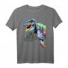 Jurassic World Rainbow T-Rex Portrait T-Shirt - Offiziell lizenziertes Dinosaurier Fanshirt