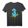 3. Geburtstag T-Shirt mit Dino T-Rex und Zahl 3 – Perfektes Geschenk für Dino-Fans und kleine Abenteurer
