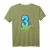 3. Geburtstag T-Shirt mit Dino T-Rex und Zahl 3 – Perfektes Geschenk für Dino-Fans und kleine Abenteurer