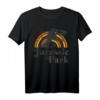 Jurassic Park T-Rex Sunset T-Shirt - Offiziell Lizenzierte Dinosaurier Kleidung für Fans