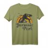 Jurassic Park T-Rex Sunset T-Shirt - Offiziell Lizenzierte Dinosaurier Kleidung für Fans