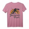 Jurassic Park T-Rex Sunset T-Shirt - Offiziell Lizenzierte Dinosaurier Kleidung für Fans