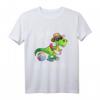 Lustiges Dinosaurier T-Rex Strand T-Shirt für den Urlaub – Buntes Dino Design für Kinder, perfekt für Sommer, Strand und Ferien