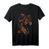HapOwl T-Rex Orange Glow Roaring T-Shirt - Lustiges Dinosaurier Shirt für den besonderen Tag