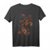 HapOwl T-Rex Orange Glow Roaring T-Shirt - Lustiges Dinosaurier Shirt für den besonderen Tag