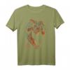 HapOwl T-Rex Orange Glow Roaring T-Shirt - Lustiges Dinosaurier Shirt für den besonderen Tag