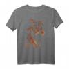 HapOwl T-Rex Orange Glow Roaring T-Shirt - Lustiges Dinosaurier Shirt für den besonderen Tag