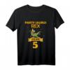 Kinder Dinosaurier T-Rex Geburtstagsshirt - Perfektes Geschenk für 5-jährige Dino-Fans und Geburtstagspartys