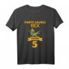 Kinder Dinosaurier T-Rex Geburtstagsshirt - Perfektes Geschenk für 5-jährige Dino-Fans und Geburtstagspartys