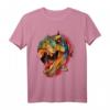 Jurassic Park T-Rex Break Through Roar T-Shirt - Offiziell lizenziertes Dino-Motiv für Fans