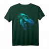 HapOwl T-Rex Head T-Shirt in Blue Gradient - Offiziell Lizenzierte Geburtstagskleidung für Dinosaurier-Fans