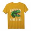 Original King Dino Dinosaurier T-Rex T-Shirt – Cooles Dinosaurier-Design für Kinder, perfekt für Weihnachten, Thanksgiving & Neujahr