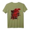 Jurassic Park T-Rex Red Safari Collage T-Shirt - Offiziell lizenzierte Dinosaurier Bekleidung für Fans
