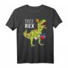 Tree Rex Dinosaur Christmas Santa Shirt - Lustiges T-Rex Weihnachts-Shirt für Kinder, Männer und Frauen, Perfekt als Geschenk für Dinosaurier- und Santa-Fans