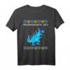 Menorasaurus Rex Hässliches Chanukka Dinosaurier T-Rex T-Shirt – Lustiges Feiertagsgeschenk für Familie und Dinosaurier-Fans