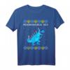Menorasaurus Rex Hässliches Chanukka Dinosaurier T-Rex T-Shirt – Lustiges Feiertagsgeschenk für Familie und Dinosaurier-Fans
