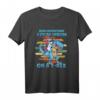 Wikinger-Einhorn auf T-Rex T-Shirt – Fantasievolles Design mit Wikinger- und Dinosaurier-Motiv, ideal für Mythologie- und Fantasy-Fans