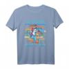 Wikinger-Einhorn auf T-Rex T-Shirt – Fantasievolles Design mit Wikinger- und Dinosaurier-Motiv, ideal für Mythologie- und Fantasy-Fans