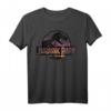Jurassic Park Neon Distressed Light Pink T-Rex Logo T-Shirt - Offizielles Jurassic Park Merchandise für Dino-Fans und Film-Liebhaber