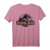 Jurassic Park Neon Distressed Light Pink T-Rex Logo T-Shirt - Offizielles Jurassic Park Merchandise für Dino-Fans und Film-Liebhaber