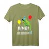 Kinder Roar Ich bin schon 4 Jahre Dinosaurier T-Shirt - Perfektes Geschenk für Dino-Fans zum 4. Geburtstag für Mädchen und Jungen